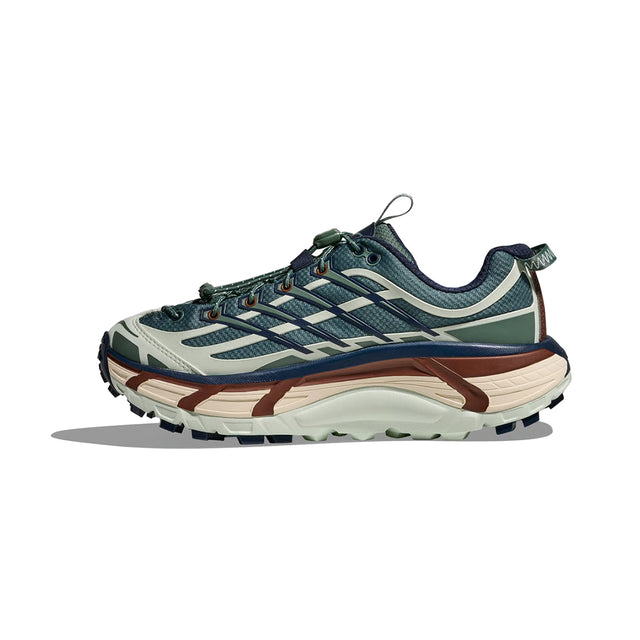 Hoka Mafate Three 2 Wordmark - Fern/Varsity Navy-Preorder Item-Navy Selected Shop