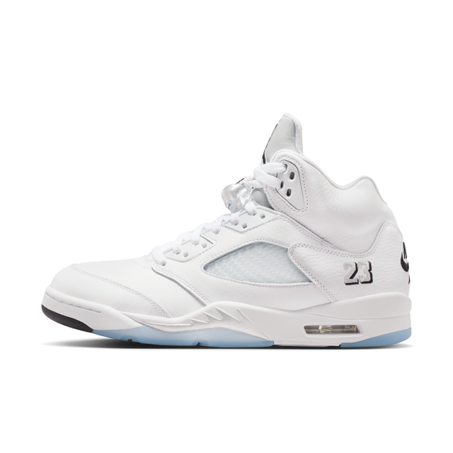 Nike Air Jordan 5 Retro - White/Black/Metallic Silver-Preorder Item-Navy Selected Shop