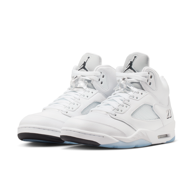 Nike Air Jordan 5 Retro - White/Black/Metallic Silver-Preorder Item-Navy Selected Shop