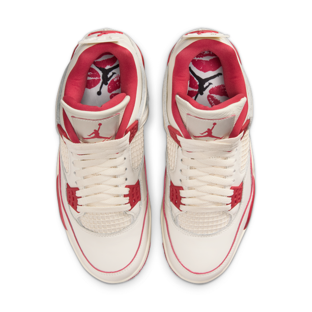 Nike WMNS Air Jordan 4 Retro - Pale Ivory/Sierra Red/Tough Red-Preorder Item-Navy Selected Shop