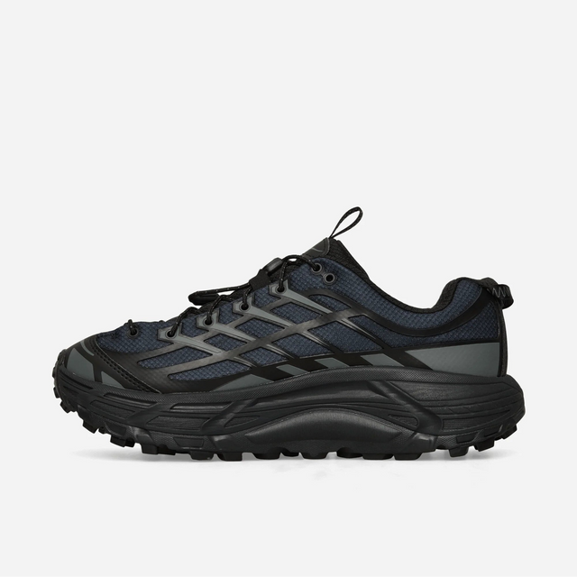 Hoka Mafate Three 2 Wordmark - Black/Outer Orbit-Preorder Item-Navy Selected Shop