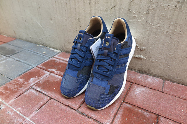 END. X Bodega X adidas Iniki Runner Boost "Sneaker Exchange" - Blue Multi #BY2104-Preorder Item-Navy Selected Shop