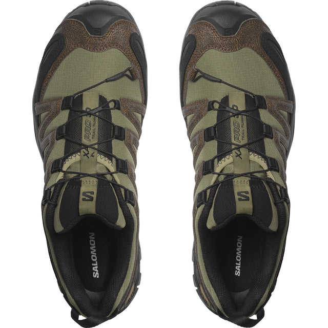 Salomon XA PRO 3D Distressed Leather - Dark Earth/Black/Deep Lichen Green-Preorder Item-Navy Selected Shop