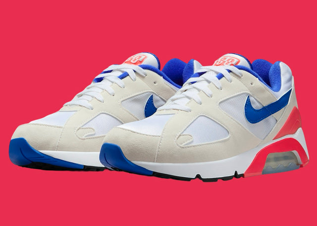 Nike Air 180 - White/Ultramarine/Solar Red-Preorder Item-Navy Selected Shop