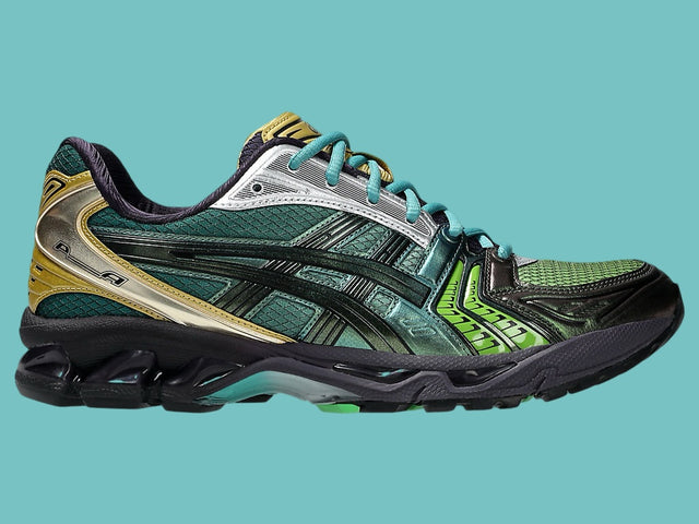 P. Andrade x Asics Gel Kayano 14 - Gradiation Green/Metal Green-Preorder Item-Navy Selected Shop