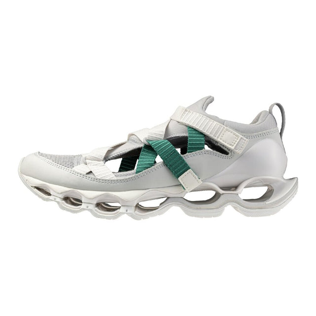Mizuno Wave Prophecy Strap - Light Gray/Green-Preorder Item-Navy Selected Shop