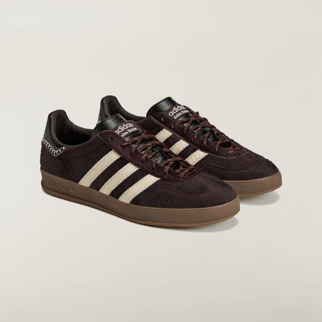 Wales Bonner x adidas Gazelle Pony - Aurora Coffee/Wonder White/Core Black-Preorder Item-Navy Selected Shop