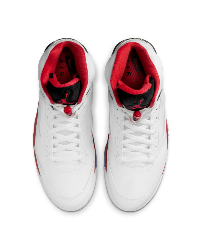 Nike Air Jordan 5 Retro OG - White/Fire Red/Black-Preorder Item-Navy Selected Shop