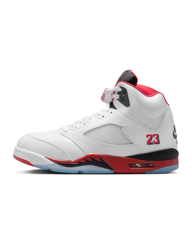 Nike Air Jordan 5 Retro OG - White/Fire Red/Black-Preorder Item-Navy Selected Shop