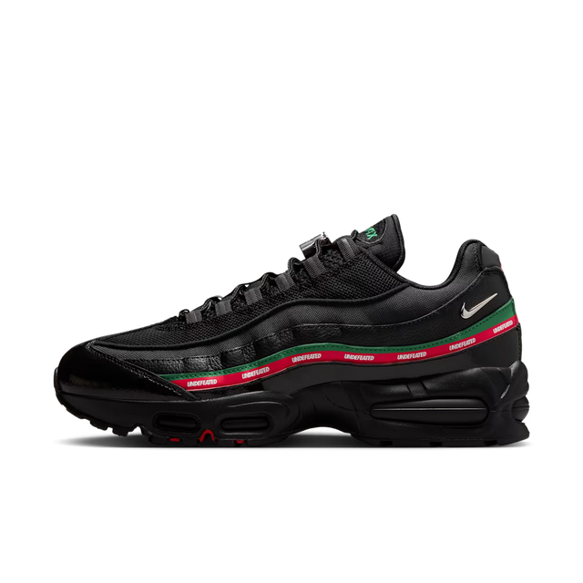 UNDEFEATED x Nike Air Max 95 SP - Black/Metallic Silver/Gorge Green/Sport Red