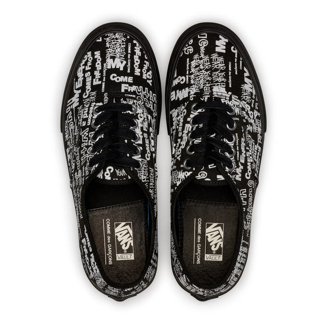 COMME des GARCONS x Vans Message UA Authentic - Black