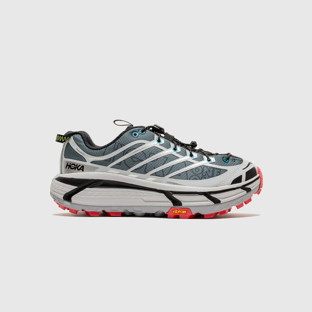 Hoka Mafate Three 2 Wordmark - Ash Grey/Outer Orbit-Preorder Item-Navy Selected Shop