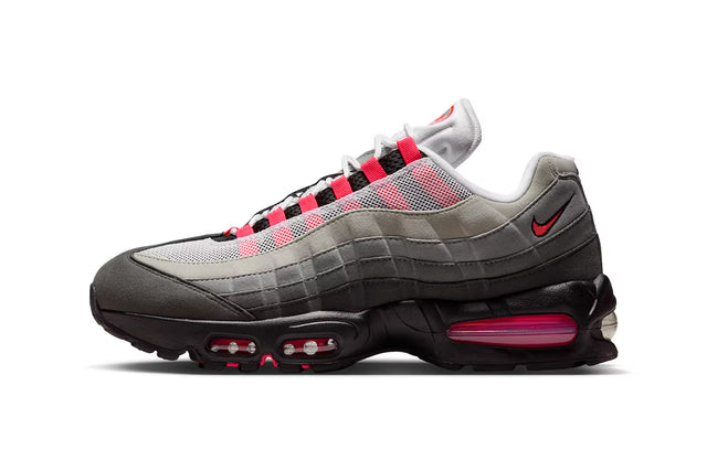 Nike Air Max 95 "Big Bubble" - Black/Medium Ash/Dark Pewter/Solar Red