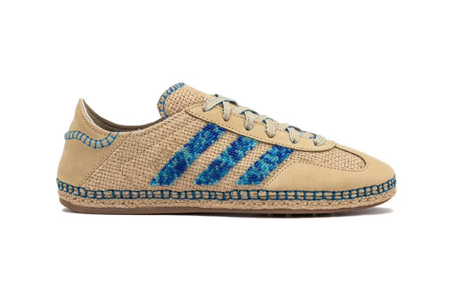 CLOT x adidas Gazelle by Edison Chen - Linen Khaki/Light Blue-Preorder Item-Navy Selected Shop