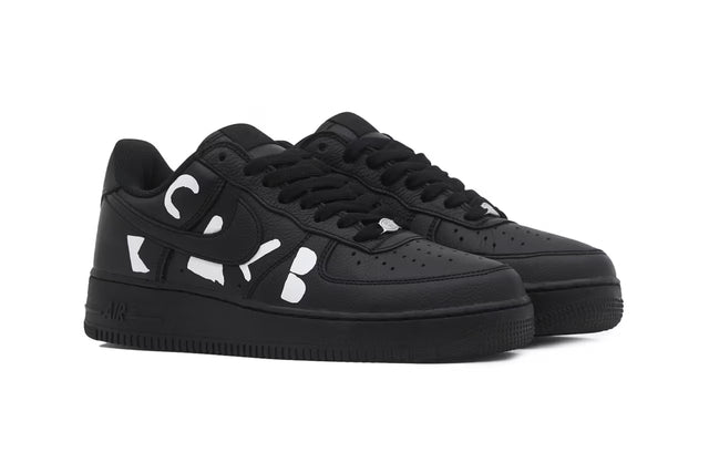 Black Comme des Garçons x Nike Air Force 1 Low Retro SP - Black/White-Preorder Item-Navy Selected Shop