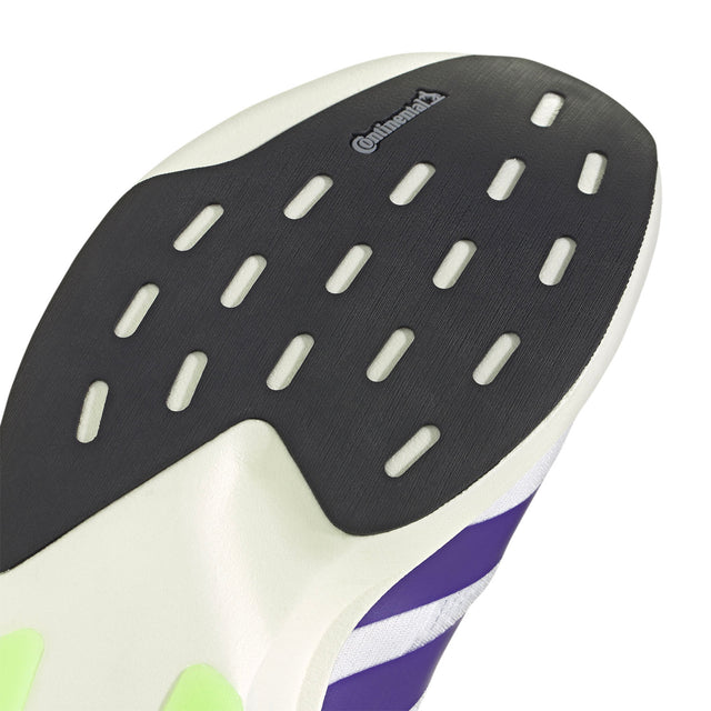 adidas Adizero Evo SL - Cloud White/Collegiate Purple/Lime Burst-Preorder Item-Navy Selected Shop