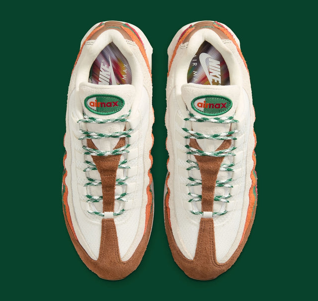 Nike Air Max 95 Big Bubble “7-Eleven” - Sail/Total Orange/Sport Green/Metallic Silver
