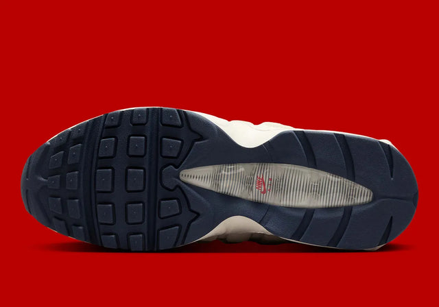 Nike Air Max 95 OG Premium - Pale Ivory/Light Khaki/Sail/University Red-Preorder Item-Navy Selected Shop