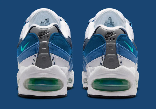 Nike Air Max 95 Big Bubble - White/Emerald Green/Lake Blue/French Blue/Obsidian/Black-Preorder Item-Navy Selected Shop