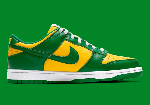Nike Dunk Low SP QS Brazil Green, Yellow CU1727-700