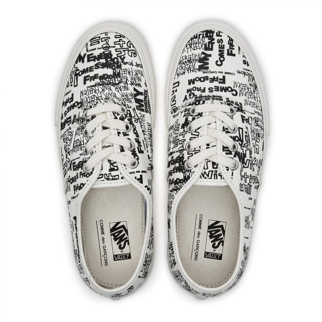 COMME des GARCONS x Vans Message UA Authentic - White
