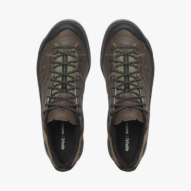 Salomon Lab X-ALP Distressed Leather - Dark Earth/Black/Deep Lichen Green-Preorder Item-Navy Selected Shop
