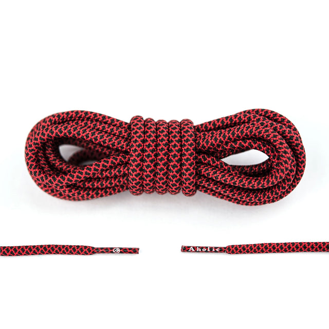 Aholic Normal Serpentine Shoelaces (蛇紋鞋帶) - Red Serpentine (紅蛇紋)-Shoelaces-Navy Selected Shop