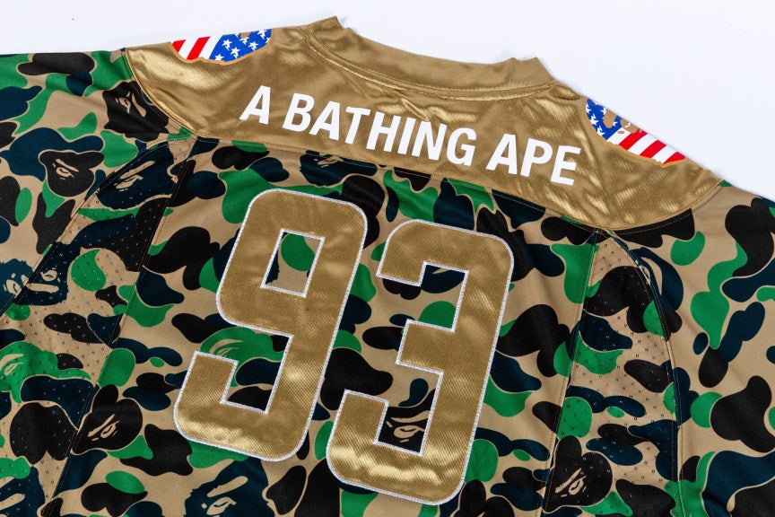 adidas Originals By BAPE Football Jersey - Green Camo – Navy Selected