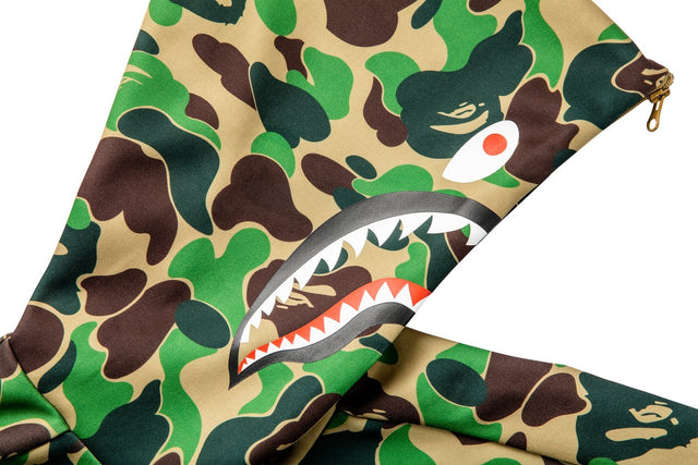 adidas Originals By BAPE Shark Hoodie - Green Camo-Apparels-Navy Selected Shop