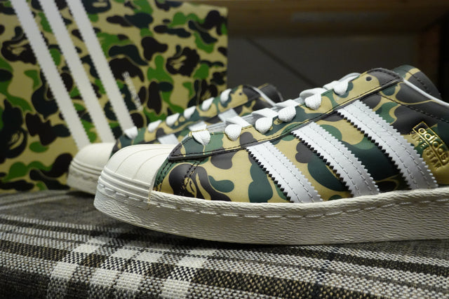 Bape x adidas Consortium Superstar 80s - Off White/Footwear White/Gold Metallic-Sneakers-Navy Selected Shop