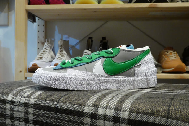 Sacai x Nike Blazer Low - Medium Green/Classic Green-Sneakers-Navy Selected Shop