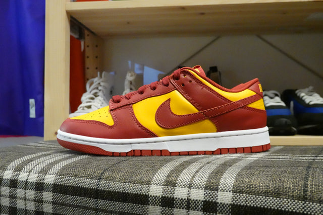 Nike Dunk Low Retro - Midas Gold/Tough Red/White-Sneakers-Navy Selected Shop