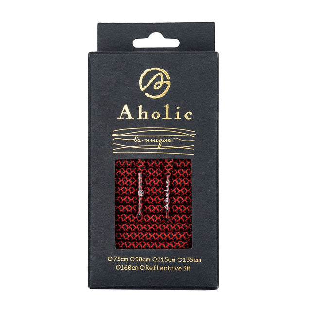 Aholic Normal Serpentine Shoelaces (蛇紋鞋帶) - Red Serpentine (紅蛇紋)-Shoelaces-Navy Selected Shop