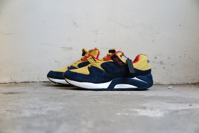 Packer Shoes X Saucony Grid 9000 "Snow Beach"-Sneakers-Navy Selected Shop