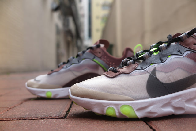 Nike React Element 87 - Desert Sand/Cool Grey-Sneakers-Navy Selected Shop