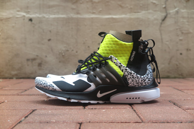 Acronym x Nike Air Presto Mid - White/Black/Dynamic Yellow-Sneakers-Navy Selected Shop