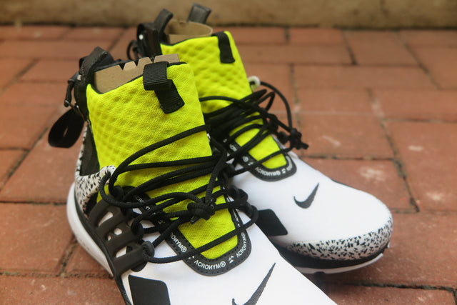 Acronym x Nike Air Presto Mid - White/Black/Dynamic Yellow-Sneakers-Navy Selected Shop
