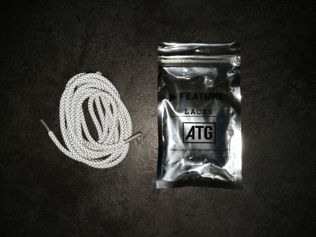 Feature 3M Rope Laces - Grey-Shoelaces-Navy Selected Shop
