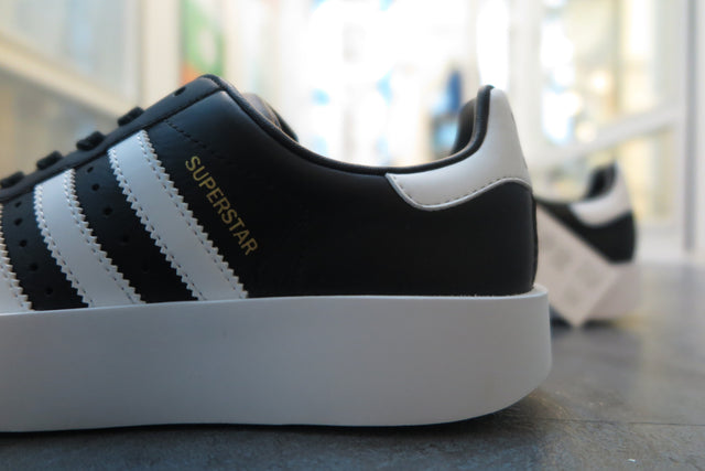 adidas WMNS Superstar Bold - Core Black/Running White/Gold Metallic-Sneakers-Navy Selected Shop