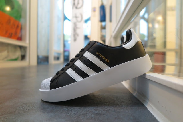 adidas WMNS Superstar Bold - Core Black/Running White/Gold Metallic-Sneakers-Navy Selected Shop