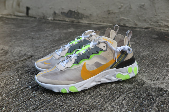 Nike React Element 87 - Light Orewood Brown/Laser Orange-Sneakers-Navy Selected Shop