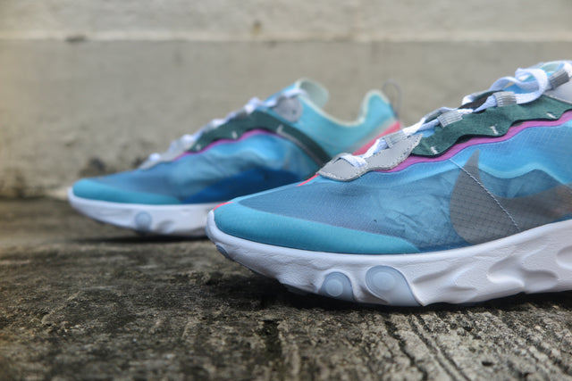Nike React Element 87 - Royal Tint/Black/Wolf Grey/Solar Red-Sneakers-Navy Selected Shop