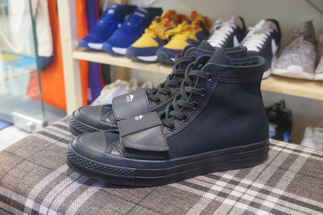 Neighborhood x Converse Chuck 70 Moto Hi - Black/Black-Sneakers-Navy Selected Shop