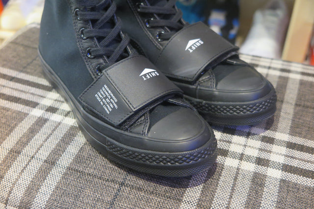 Neighborhood x Converse Chuck 70 Moto Hi - Black/Black-Sneakers-Navy Selected Shop