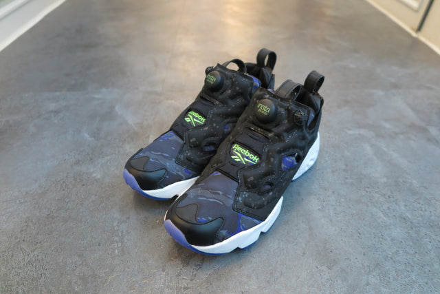 atmos X Reebok Instapump Fury Affiliates "Glow in the Dark" - Black/White/Team Purple-Sneakers-Navy Selected Shop