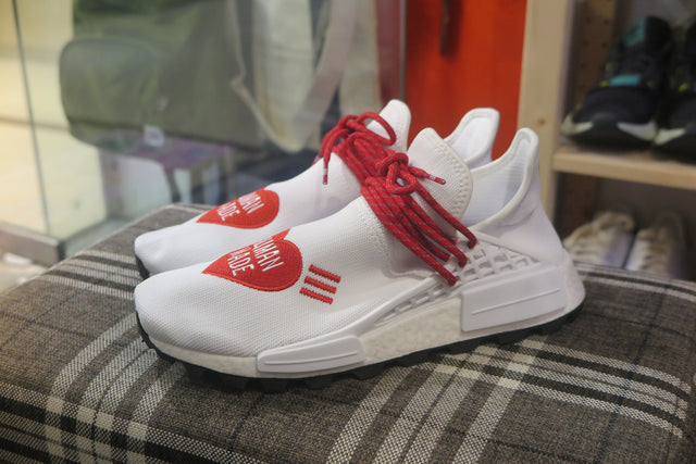 Pharrell Williams x adidas NMD Hu Human Made - White/Scarlet/Core Black-Sneakers-Navy Selected Shop