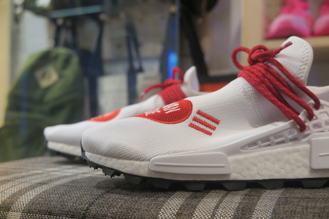 Pharrell Williams x adidas NMD Hu Human Made - White/Scarlet/Core Black-Sneakers-Navy Selected Shop
