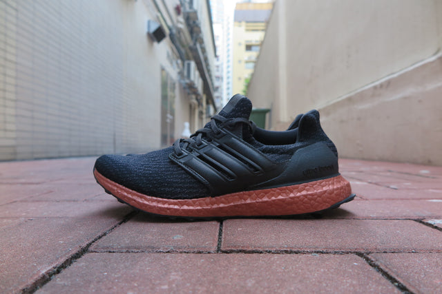 adidas Ultra Boost 3.0 "Real Leather Caged" - Core Black/Tech Rust Metalic-Sneakers-Navy Selected Shop