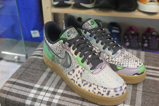 Nike Air Force 1 '07 QS All Star "City Of Dreams" - Black/Green Spark/Gum Light Brown-Sneakers-Navy Selected Shop