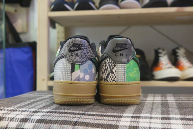Nike Air Force 1 '07 QS All Star "City Of Dreams" - Black/Green Spark/Gum Light Brown-Sneakers-Navy Selected Shop